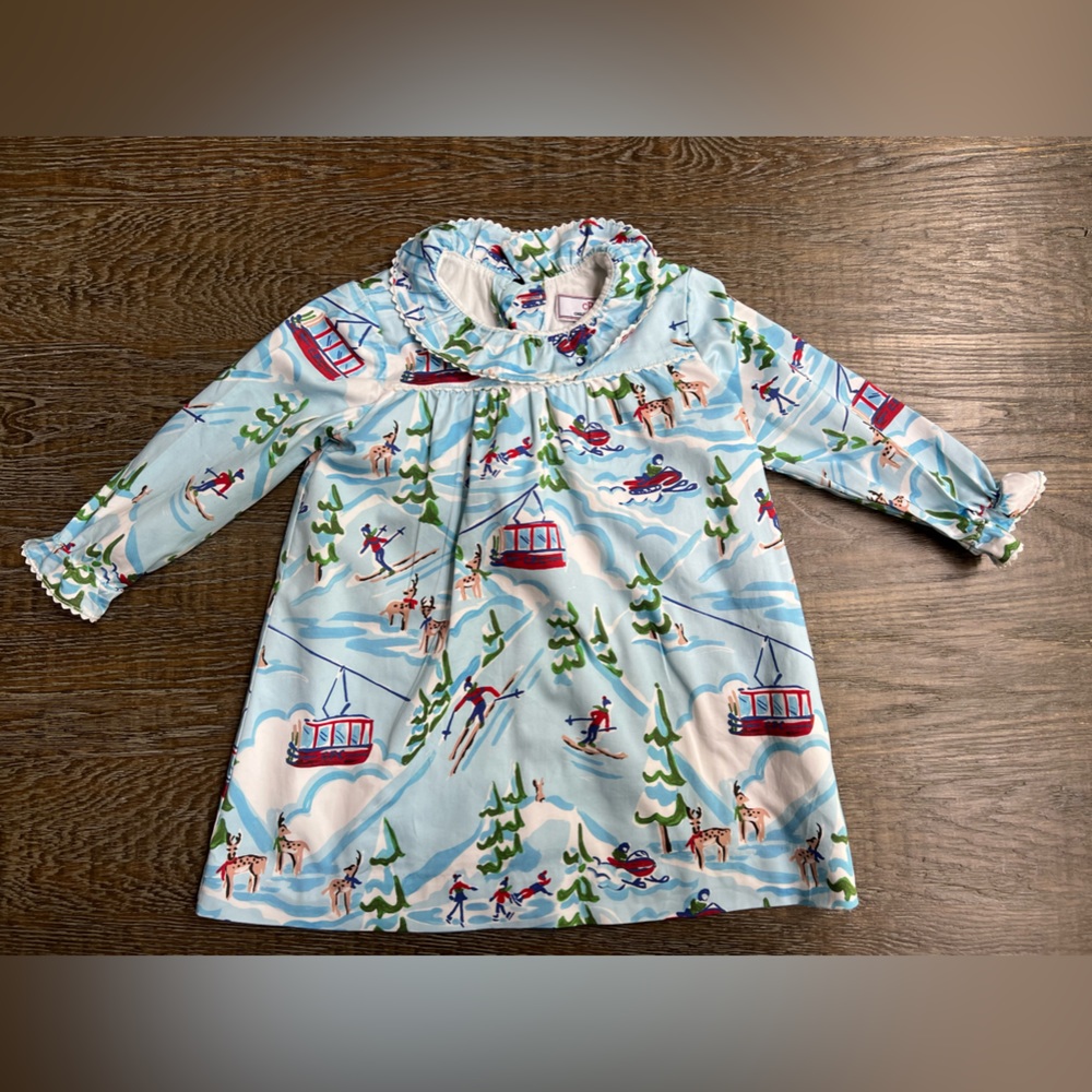 Kids Winter Wonderland Dress - Blue